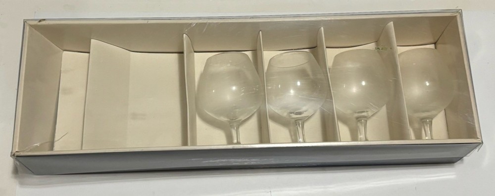 Iittala Finland Design Tapio Wirkkala 4.5” Glasses, Set Of 4, Original Box