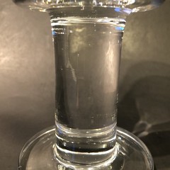 Krosno Svend Jensen Danish JEC1 Wine Glass 7.5″ Heavy Thick Stem Crystal Goblet