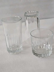 LIBBEY Crisa Glass Wear Clear 1 Whisky & 2 – 12OZ Beverage Tumblers Set Of 3