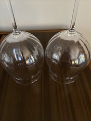 Orleans By Towle Lead Crystal Wine Glasses 28 oz Set Of 2 Austria Bordeaux