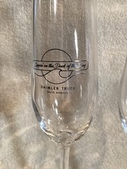 Toasting Glasses Daimler Truck North American Event At San Diego Harbor 2025.