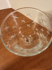 Libbey Rock Sharpe Stardust #3003 Stem 5 1/2″ x 3 1/2″ Water/ Wine Goblet (13)