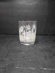 Georges Briard Butterfly Rocks Cocktail Glass Textured Single Vintage 4”