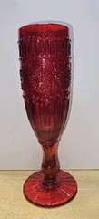The Pioneer Woman «Adeline Red» Glass Champagne Flute ~ New with Tag