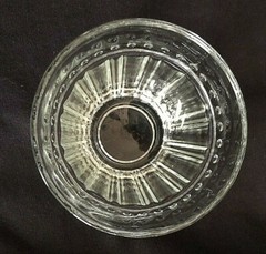 ~Vtg Anchor Hocking Clear Glass Tumbler~Raised Glass ‘Balls’ 1″ Down Frm Top~*
