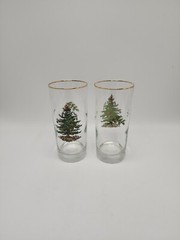 Spode «Christmas Tree» 6 1/4 Inch Highball Glass-Set of 2