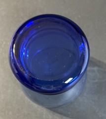 Libbey Cobalt Blue Bangles Double Old Fashions 10 Oz. 4 1/4″
