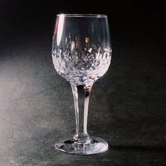 ROYAL DOULTON CLARENDON WINE GLASS, Cut Lead Crystal, 6″, 7 Oz, ENGLAND