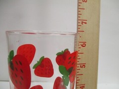Vintage Colony Strawberry Highball Glass Tumbler 6.5″