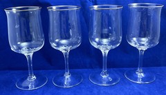 Lenox Crystal INTRIGUE (GOLD TRIM) Wine (5) & Water (4) Glasses. Lot Of 9