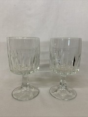 Vintage Libbey Winchester Stemmed Duratuff Wine Glass/ Goblet