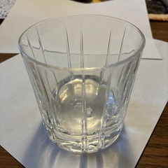 Royal Crystal Rock B & B – 3 1/2″ DOUBLE OLD FASHIONED GLASS – NICE!