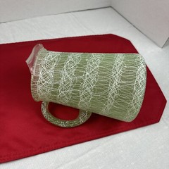 Vintage MCM Green Spaghetti String Pitcher.