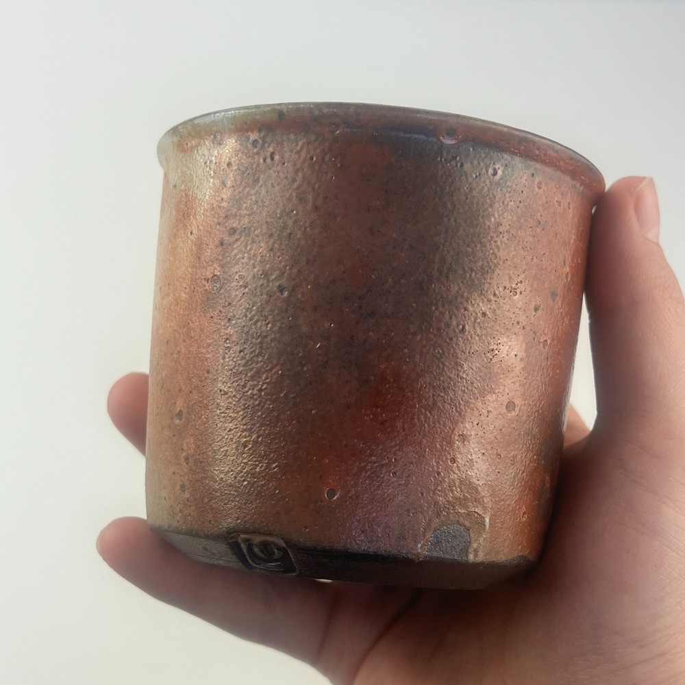 Lindsay Oesterritter Studio Pottery Tumbler Wood Fired Rocks Cup ArtisanHandmade