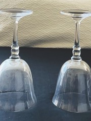 (2) RALPH LAUREN CRYSTAL LANDON 8 1/4 Inch WATER GOBLET EXCELLENT CONDITION