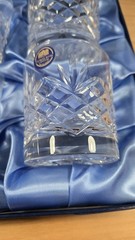 4-Thomas Webb England Crystal Lowball Tumbler Glasses In Org Box – Unused