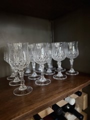 Vintage Cristal d’Arques Longchamp 24% Leaded French Crystal Wine Glass 7.5 oz