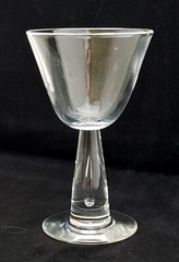 Stueben 7980 Hand Blown Clear Air Bubble in Stem WINE GLASS