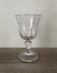 19th Century Antique Panel Cut Hand Blown Absinthe Glass ￼