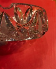 Antique Crystal Glassware Vintage -Ash Tray – Brand Unknown – New no box