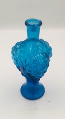 vintage colbalt blue grape cluster glass decantur