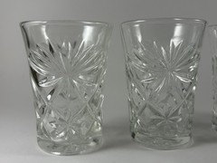 ANCHOR HOCKING EARLY AMERICAN (EAPC) FLAT JUICE GLASSES (Set Of 4)