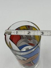1994 Warner Bros Looney Tunes Bugs Bunny Daffy Duck Glass Tumbler Vintage