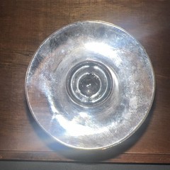 Libbey Rock Sharpe Olive & Cross Crystal Champagne Glass 5 Inches Tall