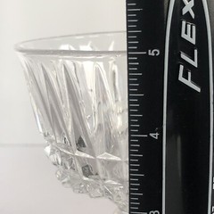 Vintage Fosteria Heritage Crystal Champagne Sherbert Clear Glasses 5″ Set of 2