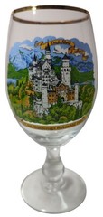 Italy Wandertage Stem Wine Glass Birkenfeld 1994 Gold Rimmed 7.5 in Fine Dining