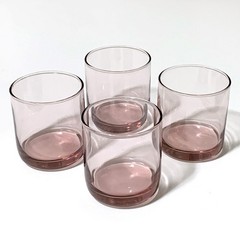 Libbey Metropolitan Plum Flat Bottom On the Rocks Cocktail Tumblers, Set of 4