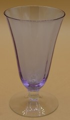Fostoria Wisteria Lavender Tea/Water Glass Neodymium Glass 5 1/2″ Tall
