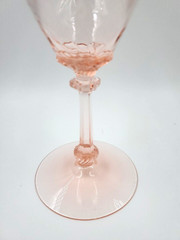 HTF HEISEY Old Dominion 8 Inch WATER GOBLET Flamingo Pink Stem – Empress Etch