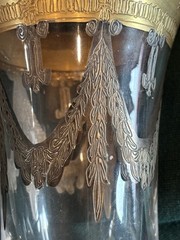 MEDICI FOOTED CHAMPAGNE FLUTE GLASS 24K GOLD NEIMAN MARCUS HORCHOW, 8 OZ 7.75″