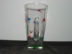 Golf-Themed Glass Martini Pitcher