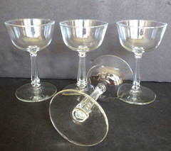 Set of 4 Libbey #3002 Stemmed Liquor Cocktail Glasses 4 oz. Capacity