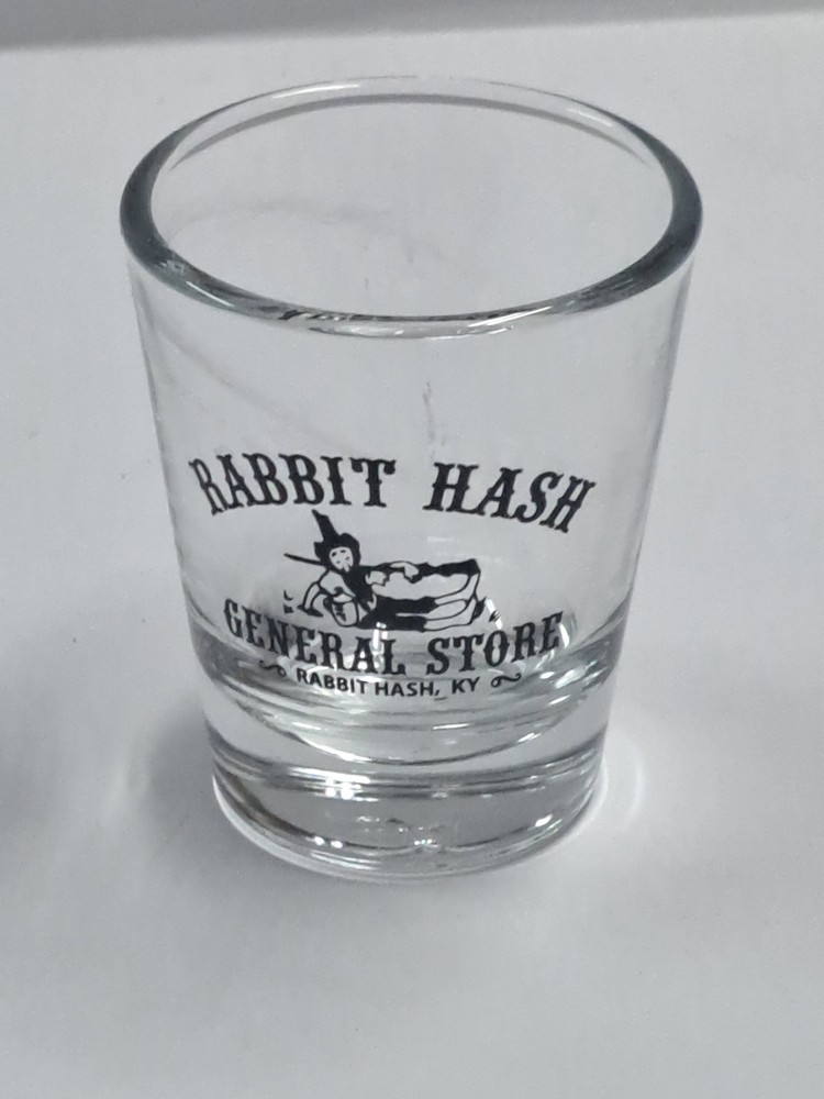 Rabbit Hash General Store KY Kentucky Souvenir Shot Glass Clear Glass Barware