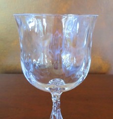 Fostoria Cellini Loop Optic #6024 Stem Crystal 7 1/8” Water Goblet(s)