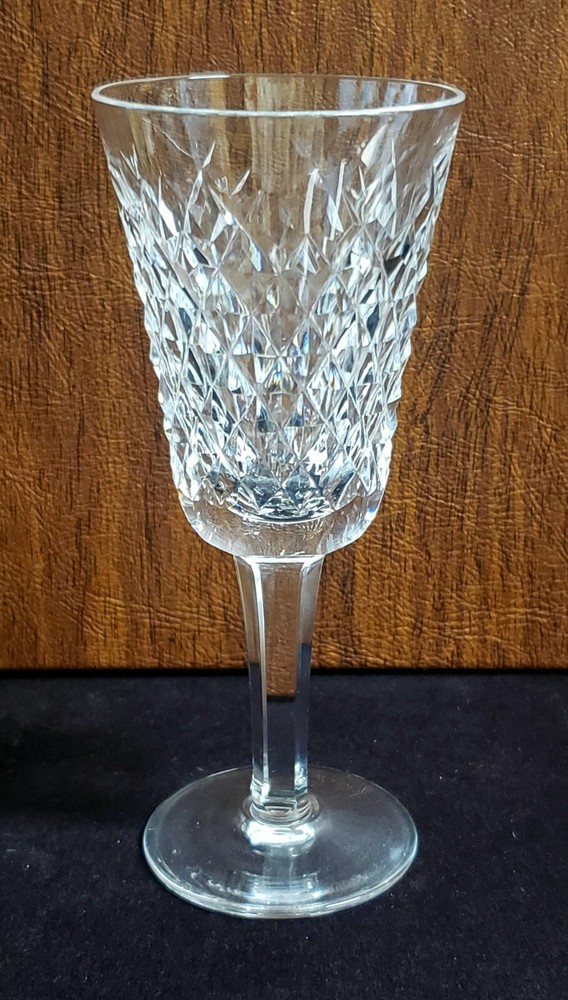 Waterford Crystal ALANA Cut Cross Hatch, Multi-Sided Stem Sherry Glass, 5 1/8″
