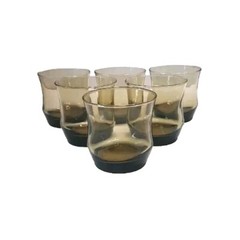 Libbey 9oz On The Rocks Glasses Set Of 6 Retro Apollo 1975 Barware