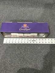 Crown Royal Whisky Glass Set 13pc New 4 Glasses 8 Stones Velvet Bag Gift Barware