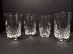 Vintage Waterford Crystal Lismore 5″ Tall Tumbler Glasses Set Of 4 READ
