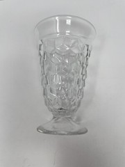 Fostoria American Clear Footed Water Tea Glasses Set of 4 8 oz 6 in Vintage USA