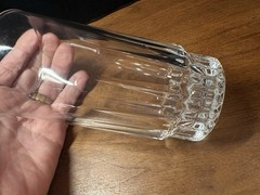 Set Of 4 VTG Arcoroc France LANCER Clear Vertical Cut 11.5 OZ Beverage Glass