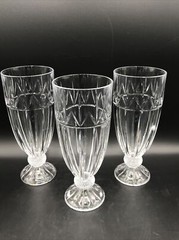 3 Godinger – Olympia – Crystal Iced Tea Glass – Water Goblet Excellent Condition