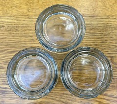 Lot Of 3 Anchor Hocking TARTAN PLAID (Manchester) 10.5oz Old Fashioned Glasses