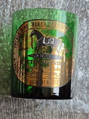 ​Vintage Bonomi Italy MCM Green Glass – Little Wonder Horse Racing Gold Leaf 22K