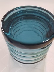 Libbey Glass * Nexus * Vintage Tall Retro Drinking Glasses * Blue 6-3/4″ * 4pc