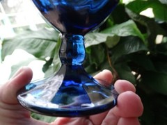 Viking Medium Blue Glass Arlington Colonial 6 7/8th» Iced Tea Excel Used Cond.