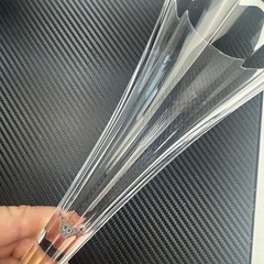 2 Vintage Crystal Trumpet Champagne Flutes Teardrop Stem – Wedding Toast Glasses